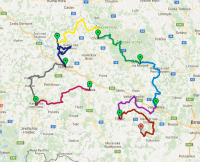 Cyklistický peloton Křížem krážem Vysočinou na kole vyjede v pátek 6.7. z Jihlavy